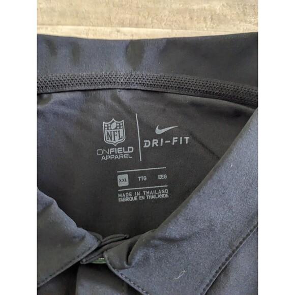 New York Jets On Field NIKE Dri-Fit NFL Polo Golf Shirt  XXL Great Condition A+ - Picture 6 of 13